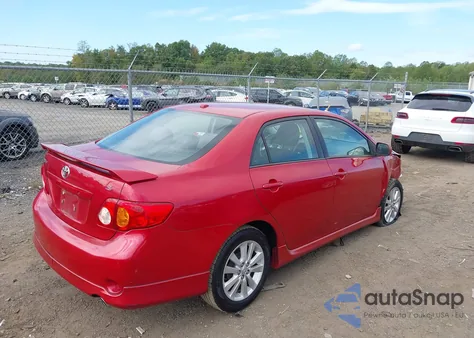 2009 Toyota Corolla S z USA, uszkodzony, nr VIN 2T1BU40E39C160781